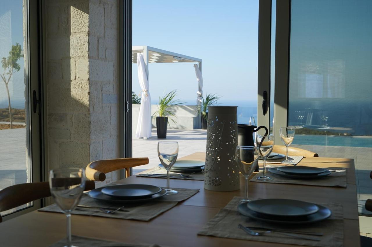 Eva Villas West With Infinity Pool & And Panoramic Sea View Gerani  Exterior photo