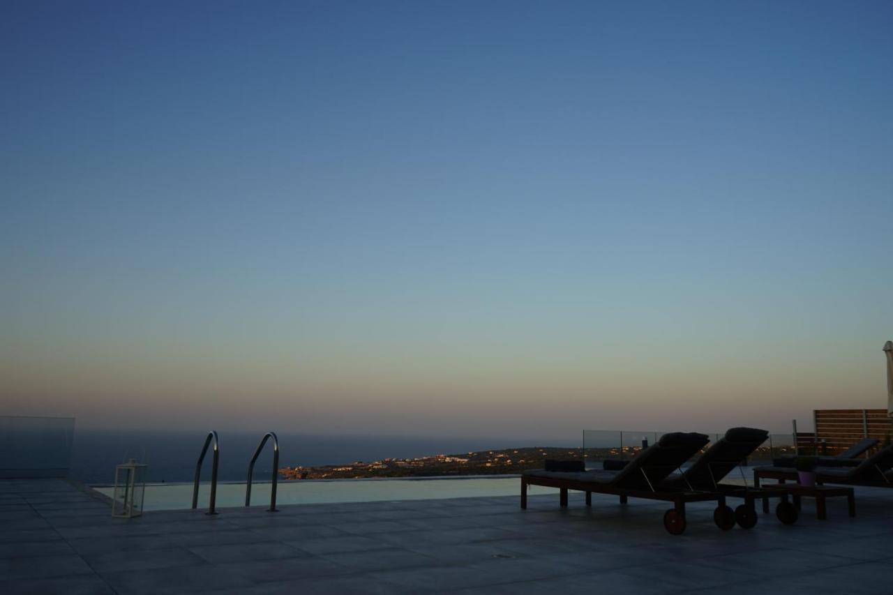 Eva Villas West With Infinity Pool & And Panoramic Sea View Gerani  Exterior photo