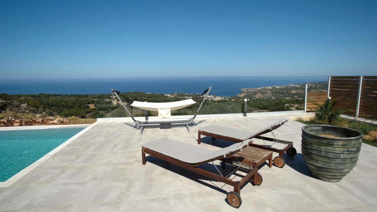 Eva Villas West With Infinity Pool & And Panoramic Sea View Gerani  Exterior photo
