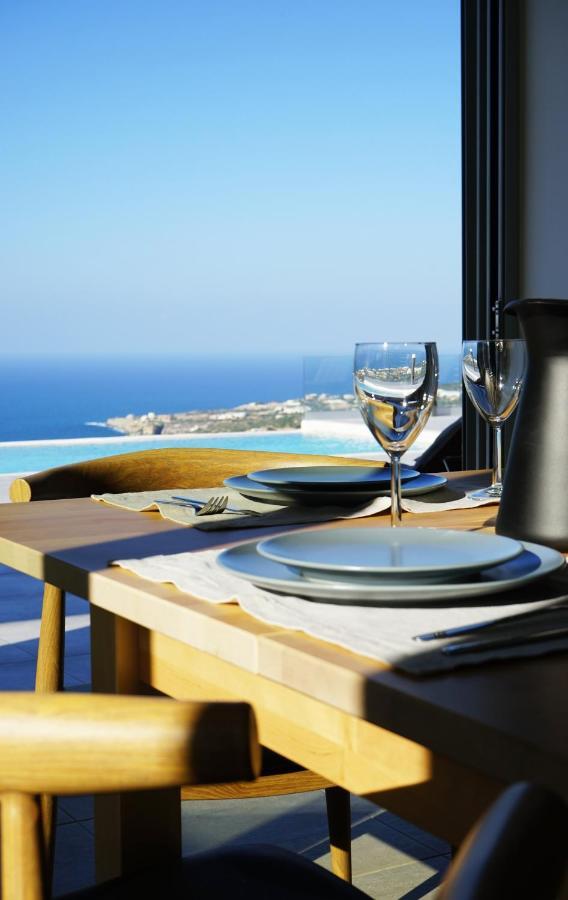 Eva Villas West With Infinity Pool & And Panoramic Sea View Gerani  Exterior photo