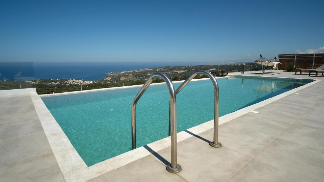 Eva Villas West With Infinity Pool & And Panoramic Sea View Gerani  Exterior photo