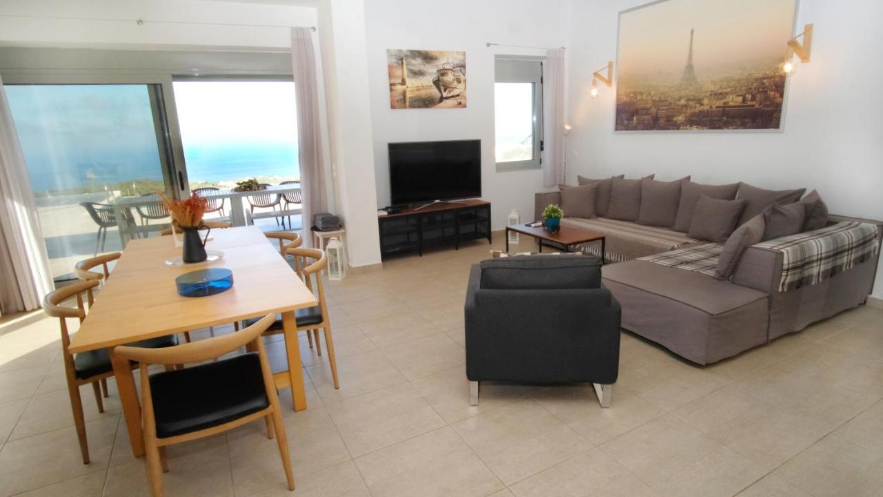 Eva Villas West With Infinity Pool & And Panoramic Sea View Gerani  Exterior photo