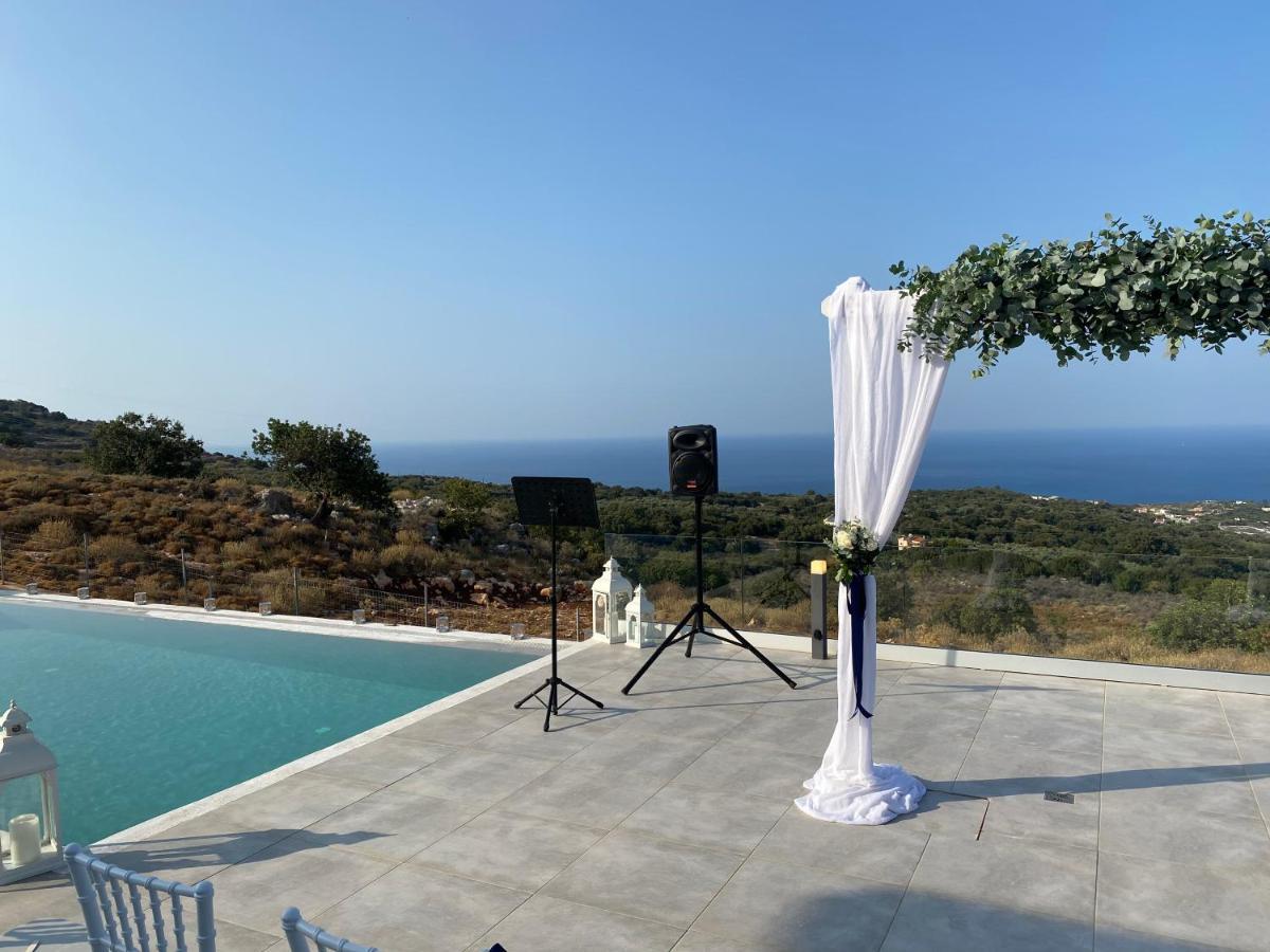 Eva Villas West With Infinity Pool & And Panoramic Sea View Gerani  Exterior photo