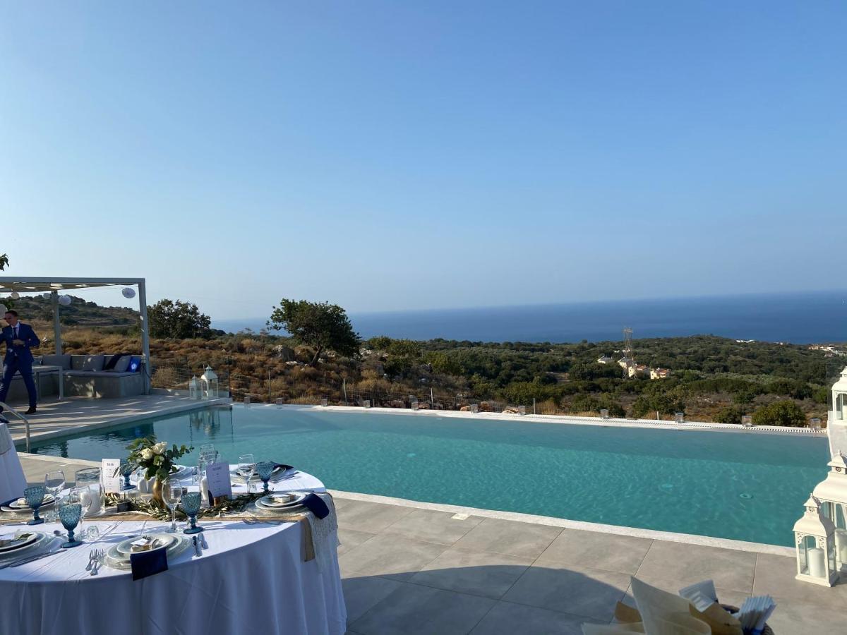 Eva Villas West With Infinity Pool & And Panoramic Sea View Gerani  Exterior photo